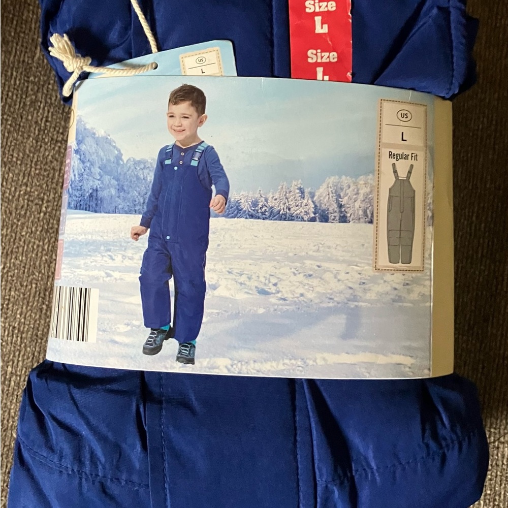 L&D Blue Kids' Snow Overalls